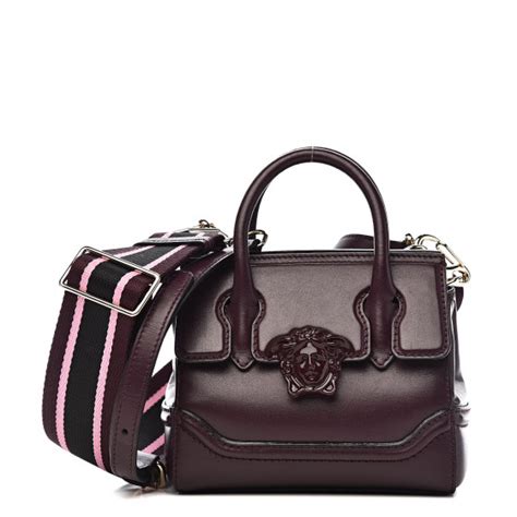 versace empire burgundy|VERSACE Calfskin Small Palazzo Empire Bag Burgundy.